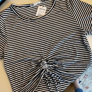 Striped Synched Crop Top